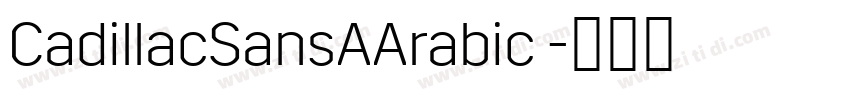 CadillacSansAArabic 字体转换